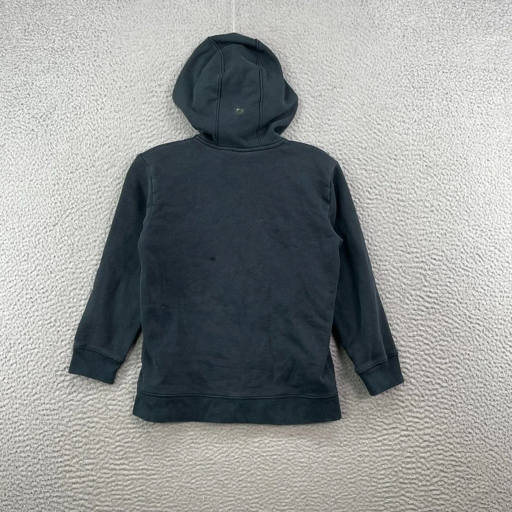 Carhartt Full Zip Hoodie Boys Medium 10-12 Black Embroidered Logo Sweatshirt